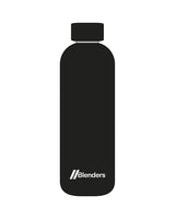 The Water Bottle - Black - Blenders - Bottom Landscape Logo - Printed - White