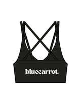 The Strappy Bra - Black - BlueCarrot - Center Back - Printed - White