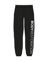 The Womens Sweatpants - Black - Body Restoration - Left Leg Sleeve & Right Back Pocket - Printed - Full Color