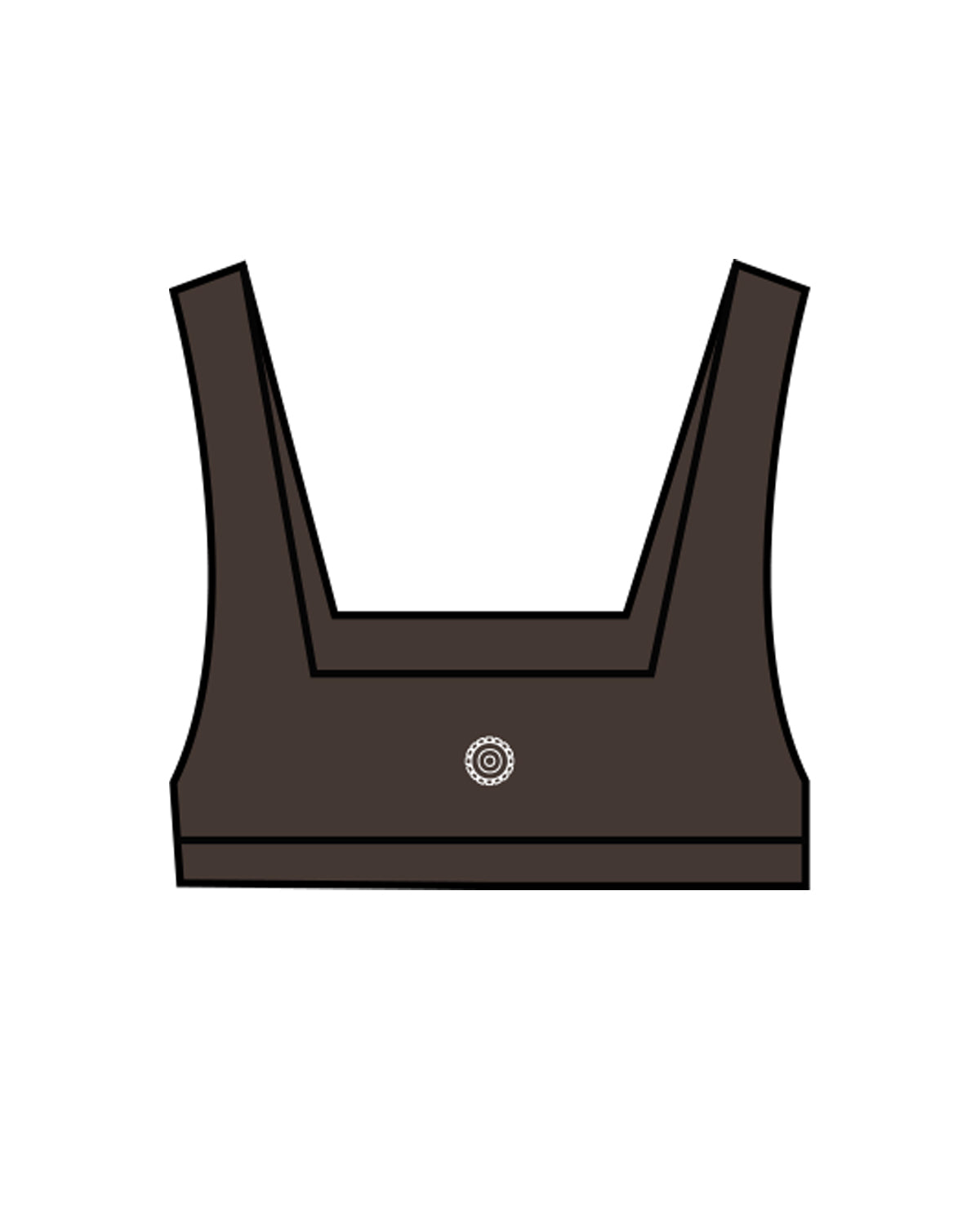 The Box Cut Bra - Cafe - Bodicore - Center Chest & Back Center - White