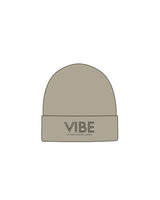 The Beanie - Mushroom - Vibe Hot Yoga & Pilates - Center Brim - Embroidered - Black