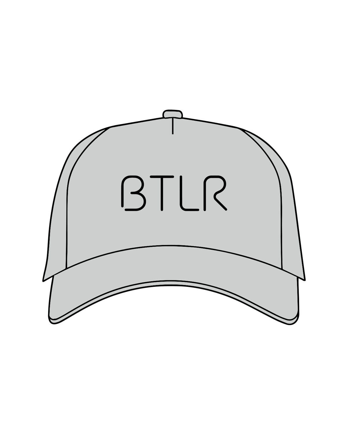 The Canvas Cap - Storm - BTLR - Center Crown - Printed - Black