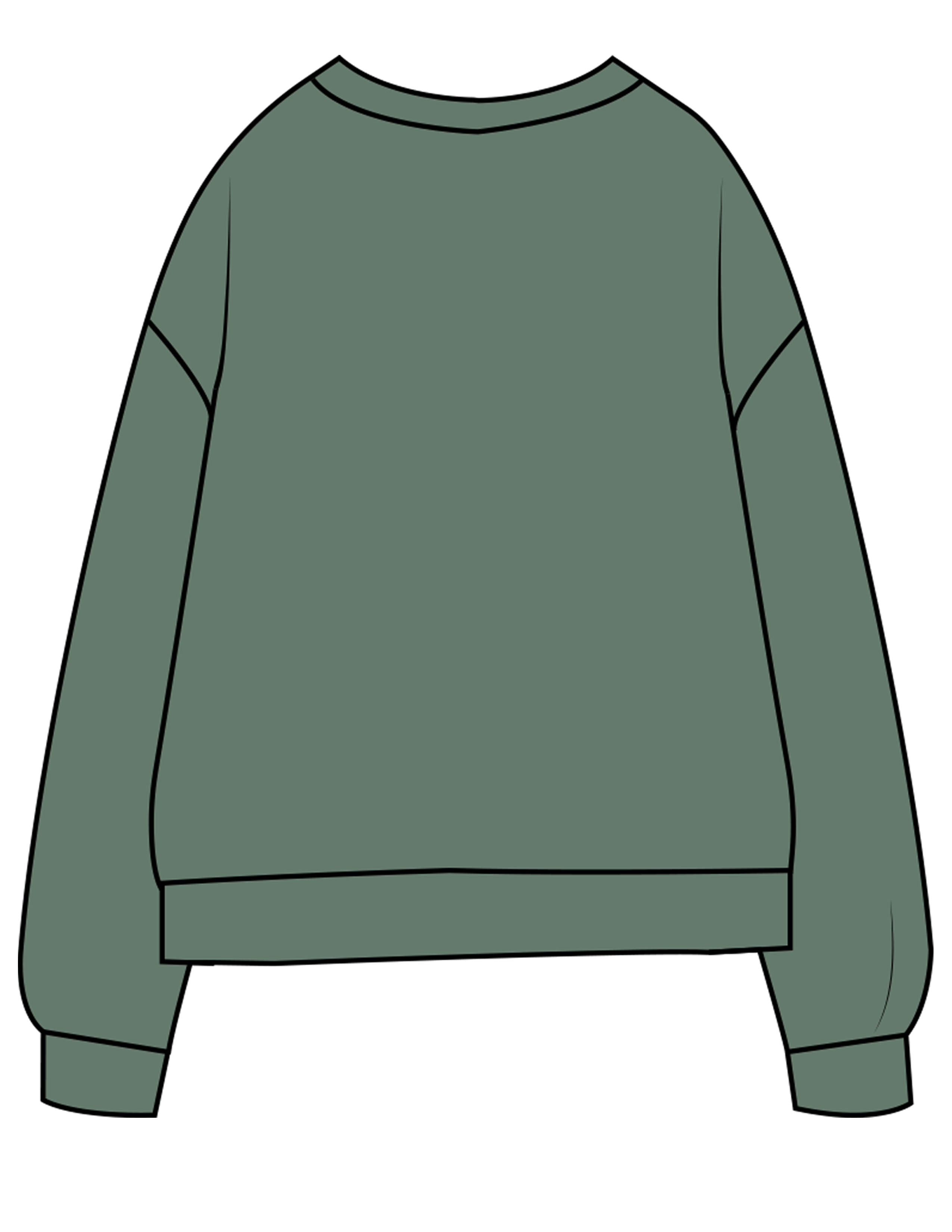 The Midweight Unisex Crewneck - Washed Alpine - The Cove - Left Chest - Printed - Full Color