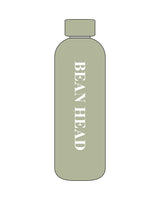 The Water Bottle - Pistachio - Bean Head - Center Body - Bottle Cap - Printed - White