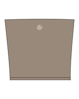 The Sporty Tube Top - Brown - Sultivate - Center Chest & Center Back Logo - Printed - White