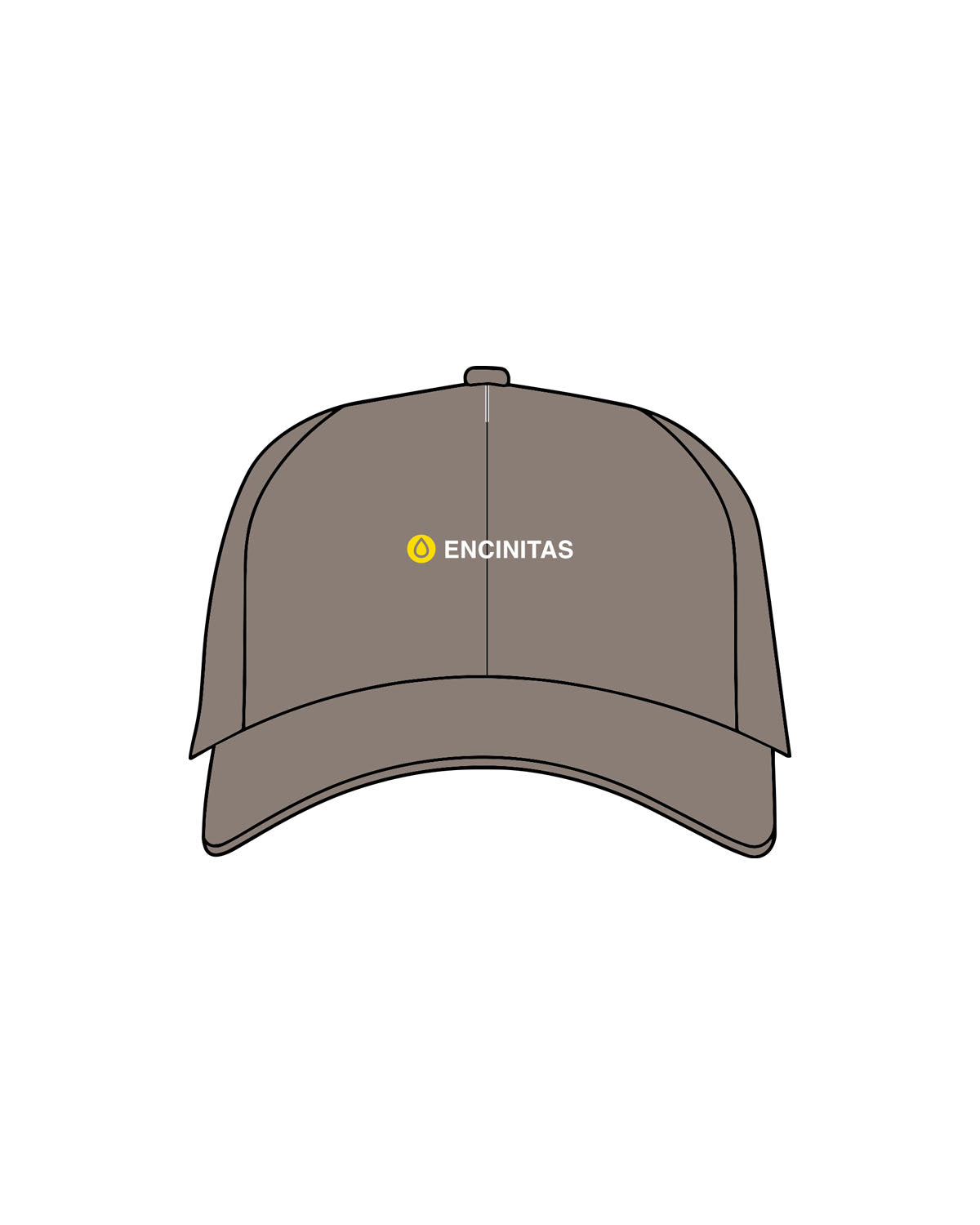 The Dad Hat - Olive - SWEATDREAMS - Center Crown "ENCINITAS" - Embroidered - Full Color