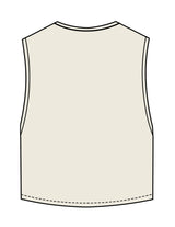 The Crop Muscle Tank - Butter - Ignite Barre & Fitness - Left Chest - Printed - Red