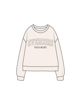 The Recycled Unisex Crewneck - Polar - EVERCORE - Center Chest Stacked - Printed - Brown