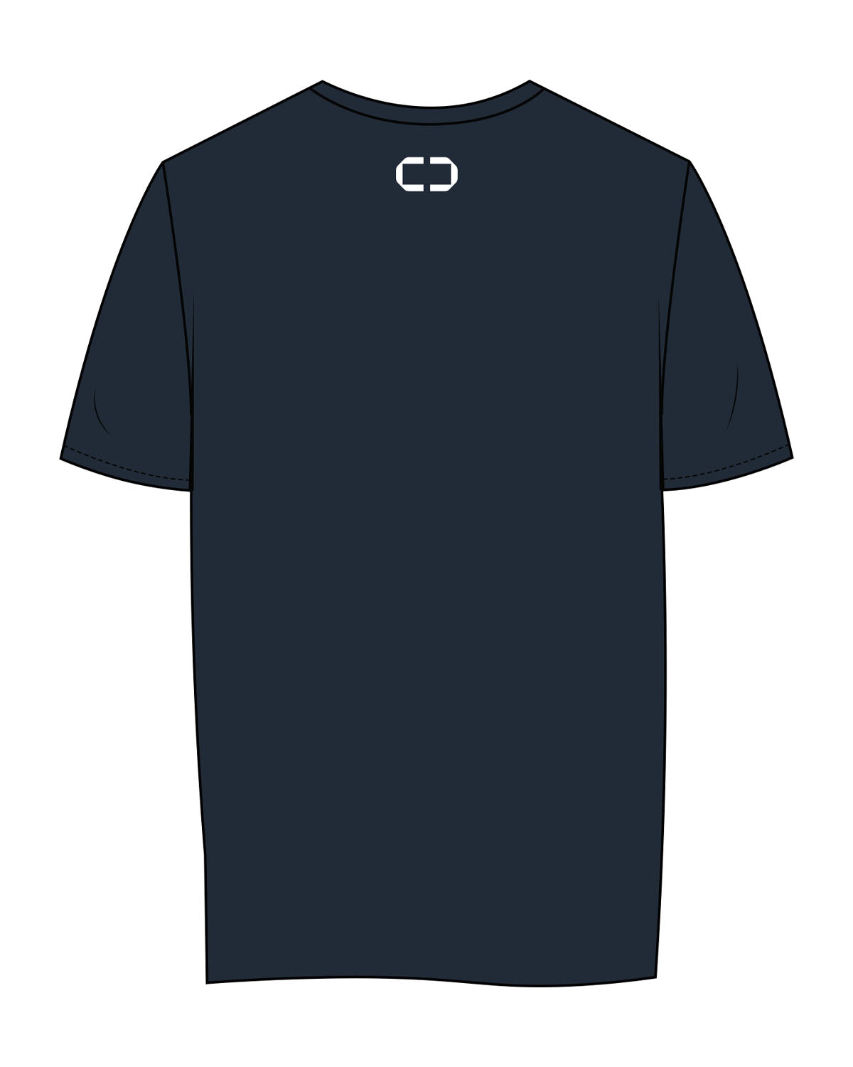 The Womens Tee - Navy - C2 Financial - Center Chest & Back Neckline - Printed - White