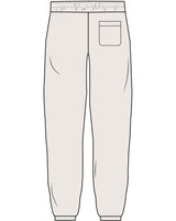 The Womens Sweatpants - Bone - Onyx & Ivory - Left Leg - Printed - Black