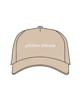 The Trucker Hat - Sand - Pilates by Nix - Center - Small Letters - White