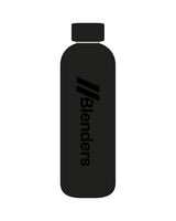 The Water Bottle - Black - Blenders - Vertical Logo - Printed - Tone on Tone