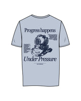 The Womens Tee - Powder - MD Hyperbaric - Left Chest Round & Back Illustration - Printed - Navy