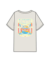 The Mens Heavyweight Tee - Washed Bone - Blenders - Left Chest & Back "ENCINITAS" - Printed - Full Color
