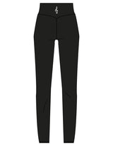 The Basic Legging - Black - SOUL YOGA - Center Back - Printed - White