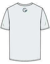 The Mens Tee - Seafoam - Movement With Chels - Chest Arc & Back Neckline - Printed - Dark Blue
