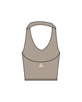 The Halter Tank - Brown - Coach Code - Top Back - Icon - Printed - White