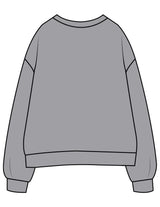 The Womens Crewneck - Heather - Peach F.L - Center Chest Stacked - Embroidered - Tone on Tone