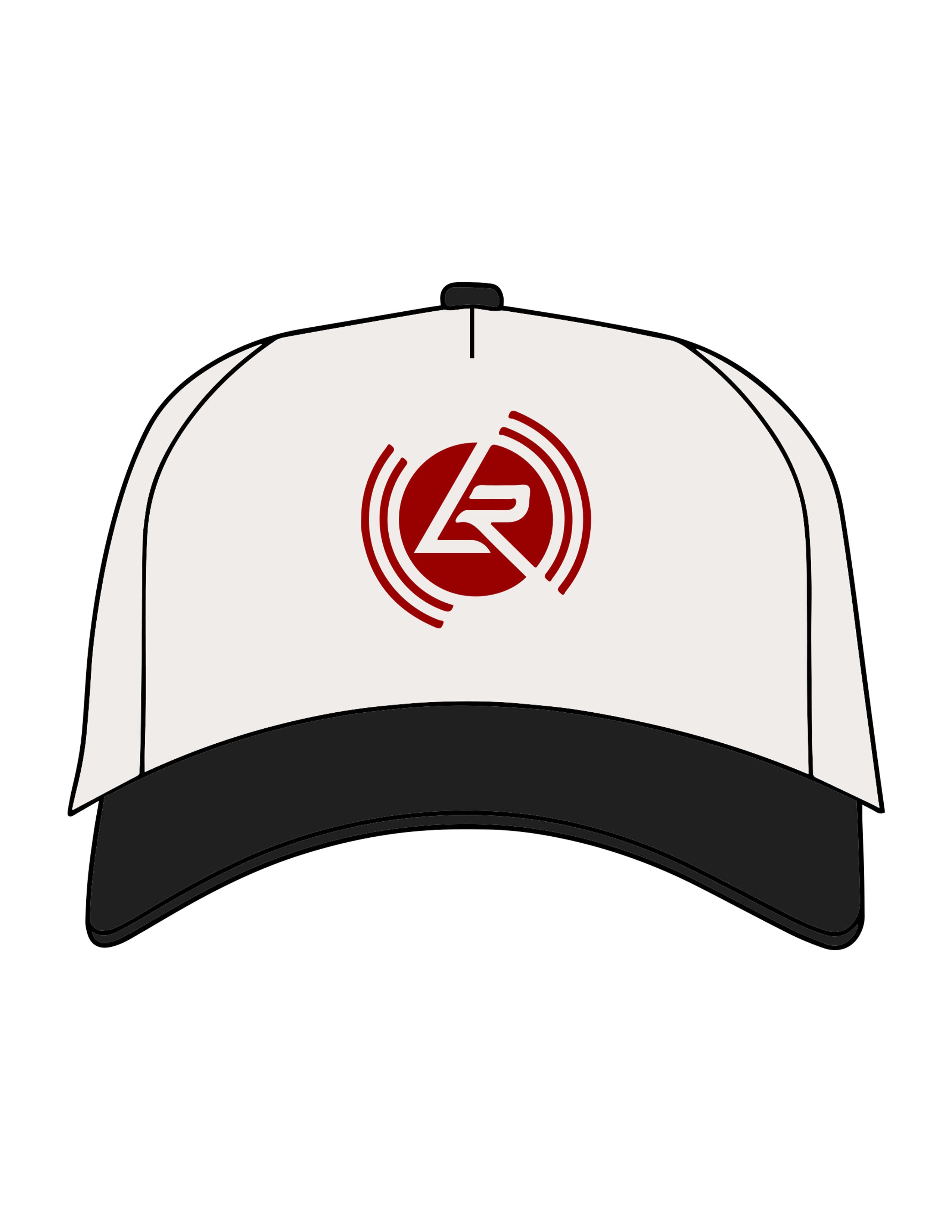 The Canvas Cap - Natural / Black - Lagree Red - Center Crown - Printed - Red