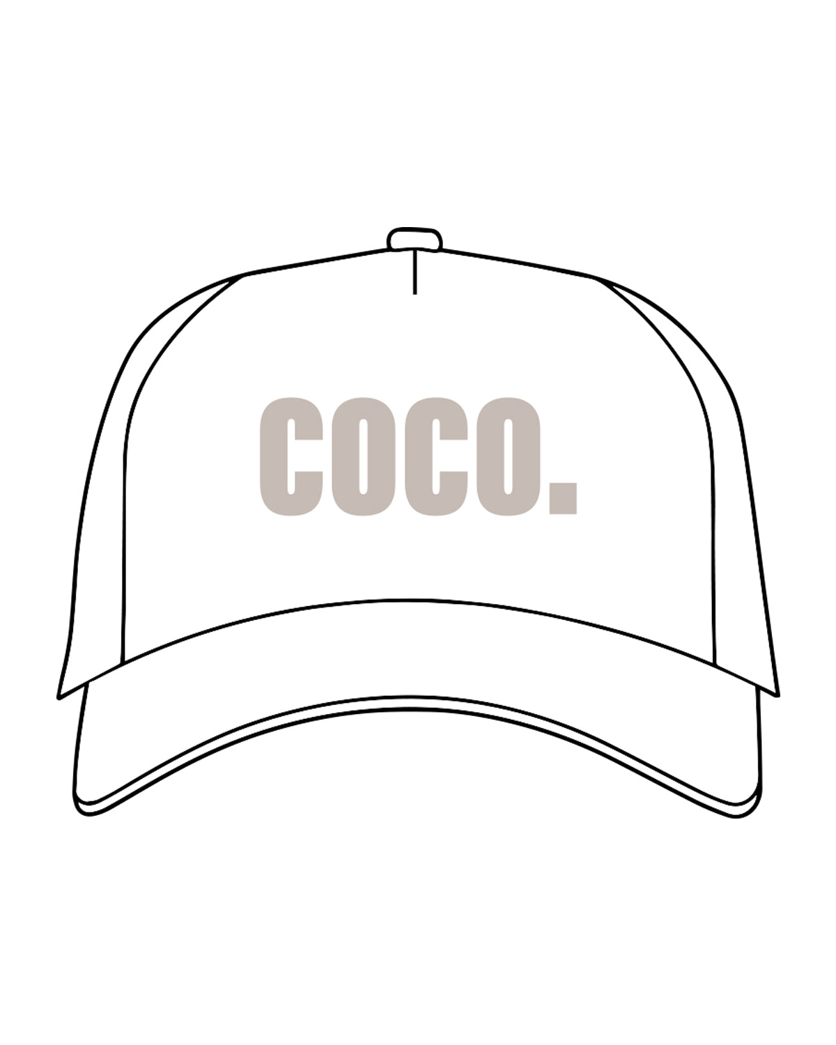 The Canvas Cap - Ecru - Dr.Courtney - Center - Emboirdered - Natural