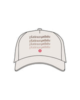 The Canvas Cap - Bone - Platinum Pilates - Center Crown Stacke - Printed - Full Color