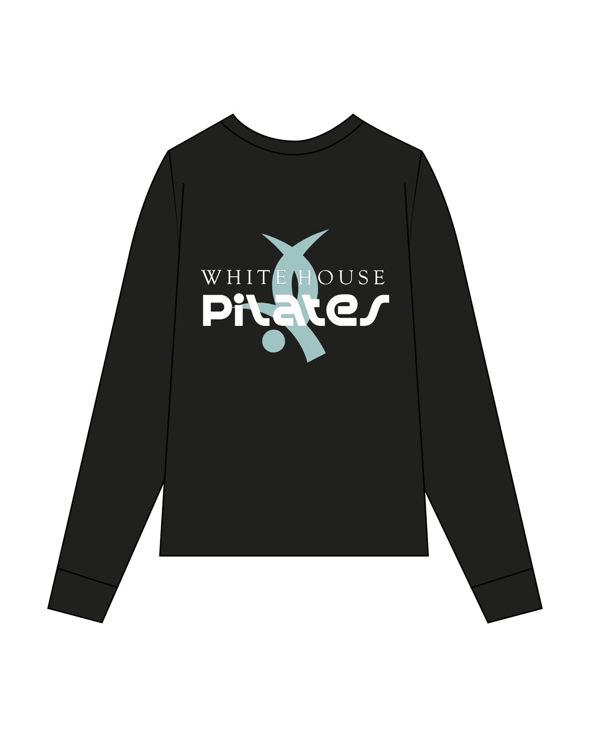 White House Pilates Womens Long Sleeve - Black