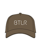 The Canvas Cap - Walnut - BTLR - Center Crown - Printed - White
