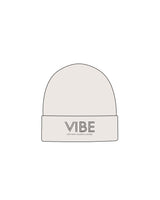 The Beanie - Bone - Vibe Hot Yoga & Pilates - Center Brim - Embroidered - Black