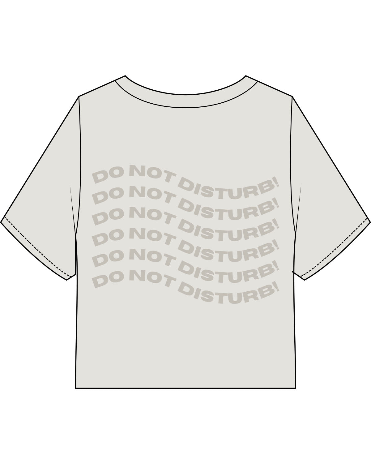 The Heavyweight Crop Tee - Washed Bone - Renew - Left Chest & Center Back Stacked - Tone on Tone