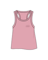The Crop Tank - Bubblegum - Studio Physique - Left Chest - Printed - Tone on Tone