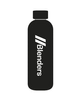The Water Bottle - Black - Blenders - Vertical Logo - Printed - White