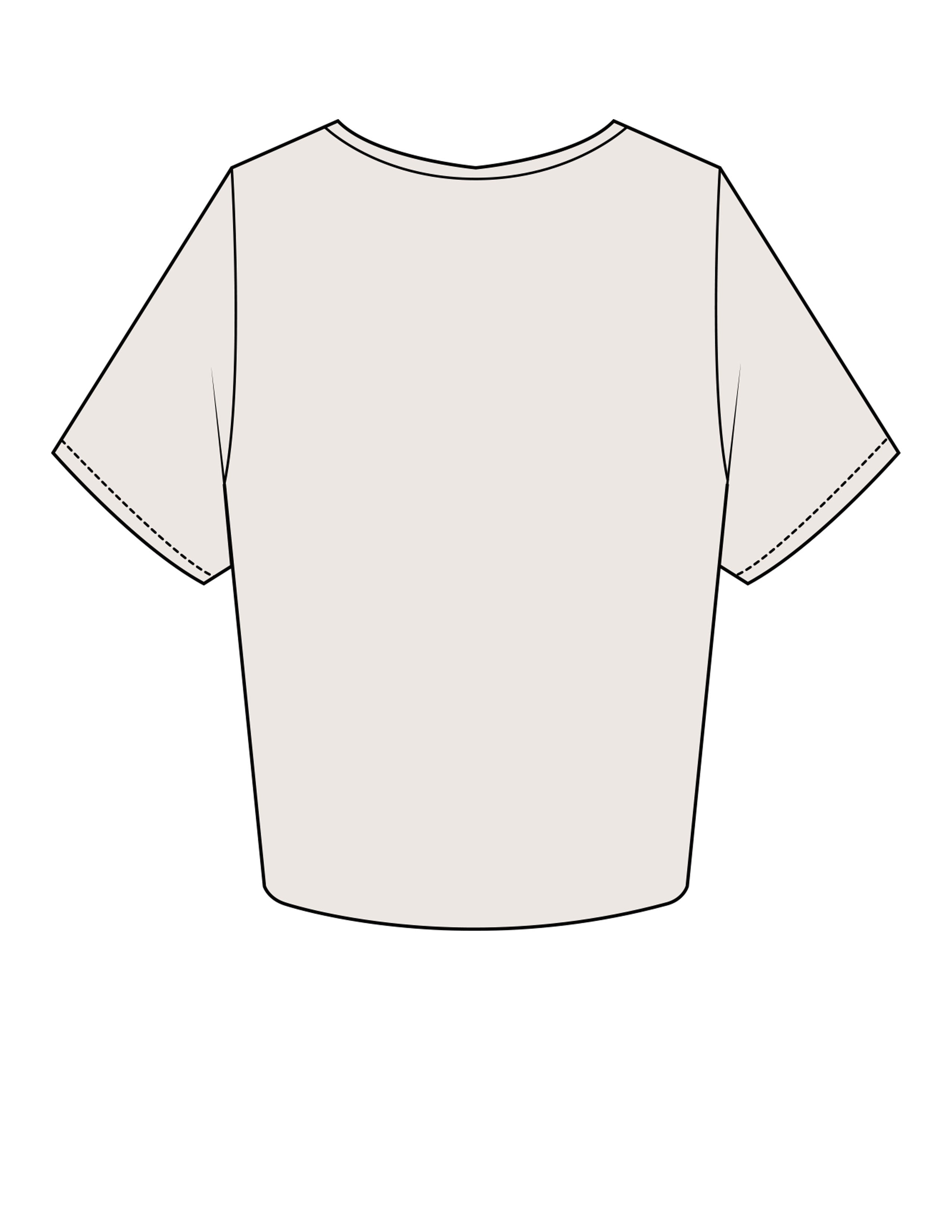 The Crop Tee - Bone - Velvaere - Center Chest Stacked - Printed - Terracota