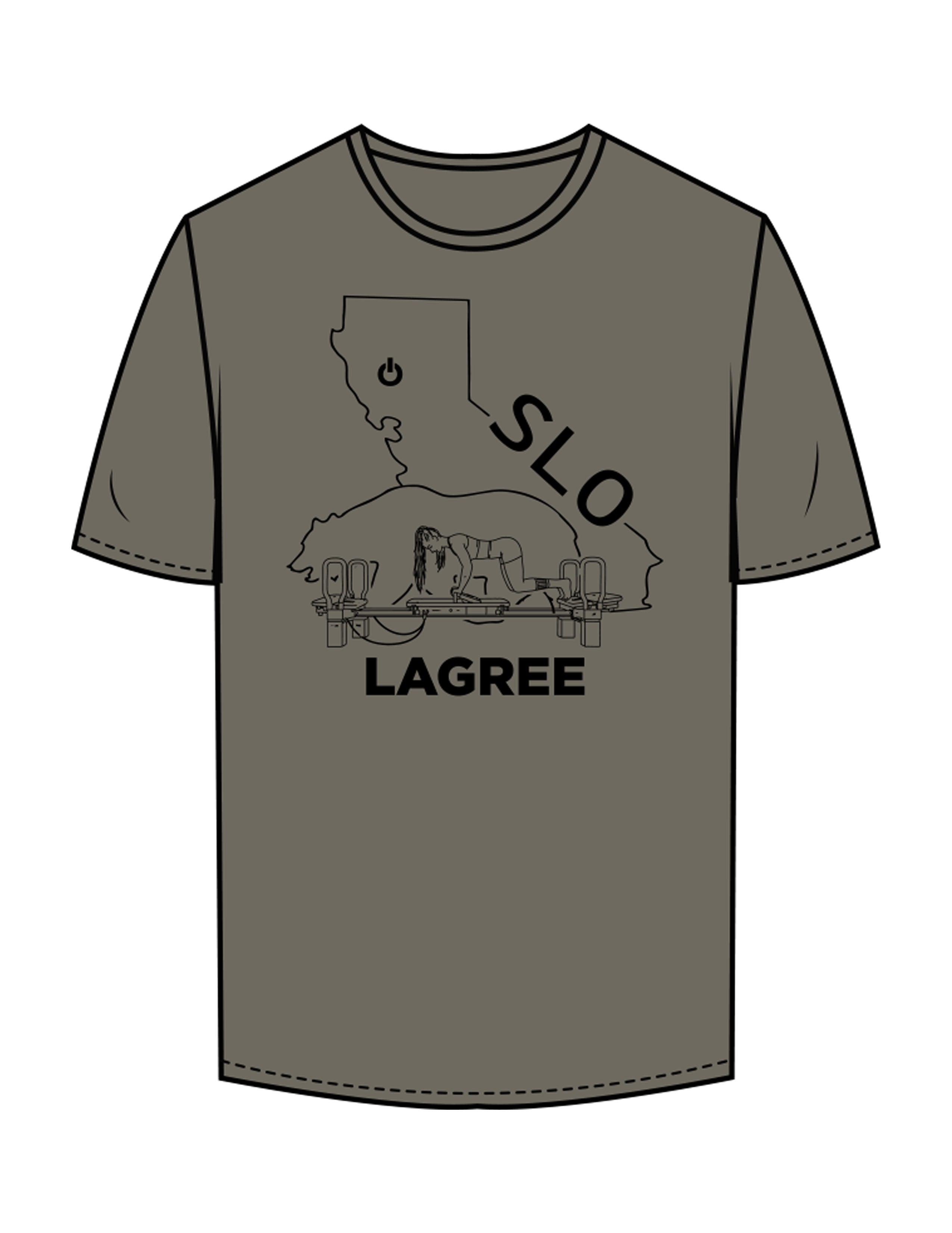 The Mens Tee - Cypress - Powerhouse Fitness - Full Front & Back Neckline - Printed - Black