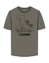 The Mens Tee - Cypress - Powerhouse Fitness - Full Front & Back Neckline - Printed - Black