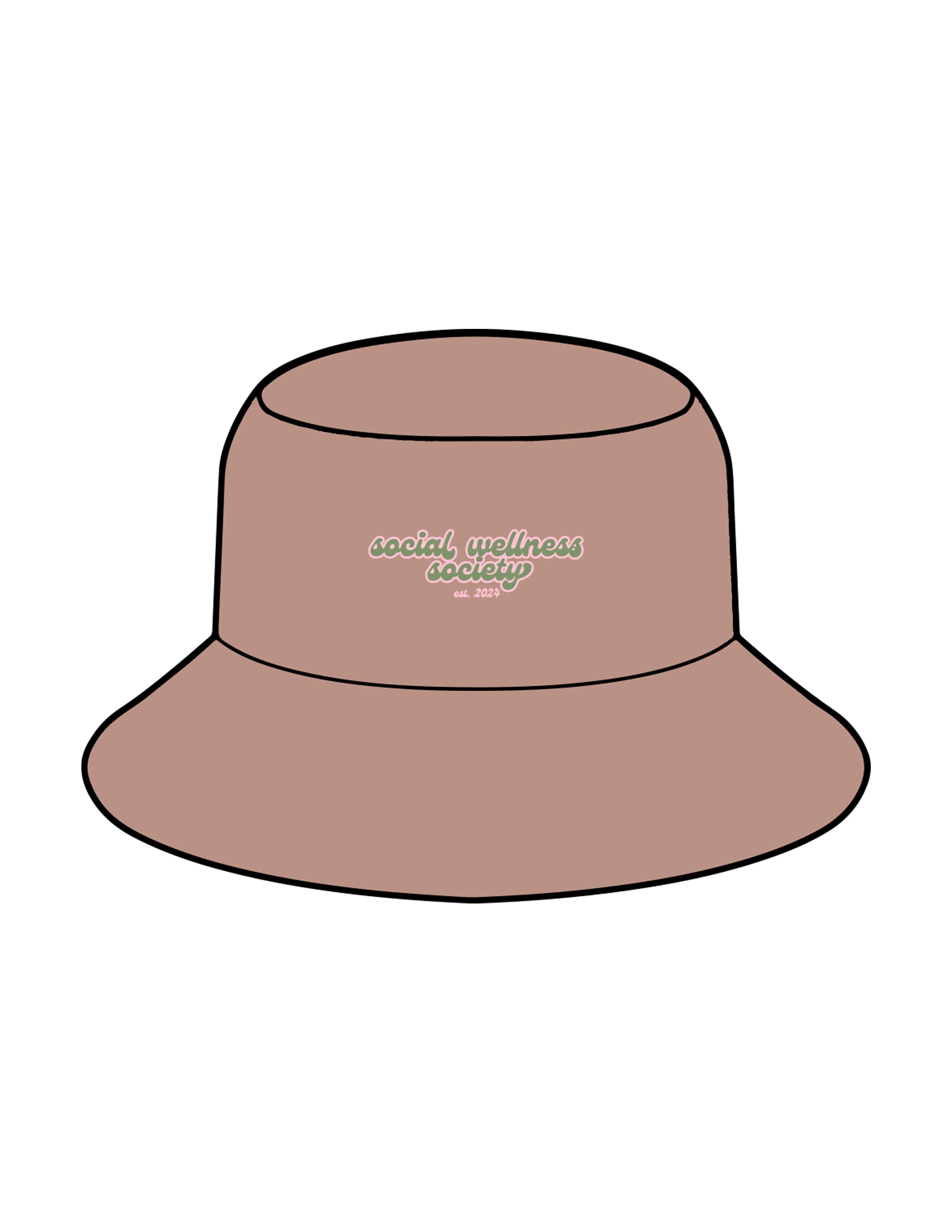 The Bucket Hat - Clay - SWS - Center Crown Stacked - Embroidered - Full Color