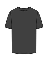 The Mens Tee - Charcoal - Lagree Luxe - Left Chest & Back Neckline - Printed - Black