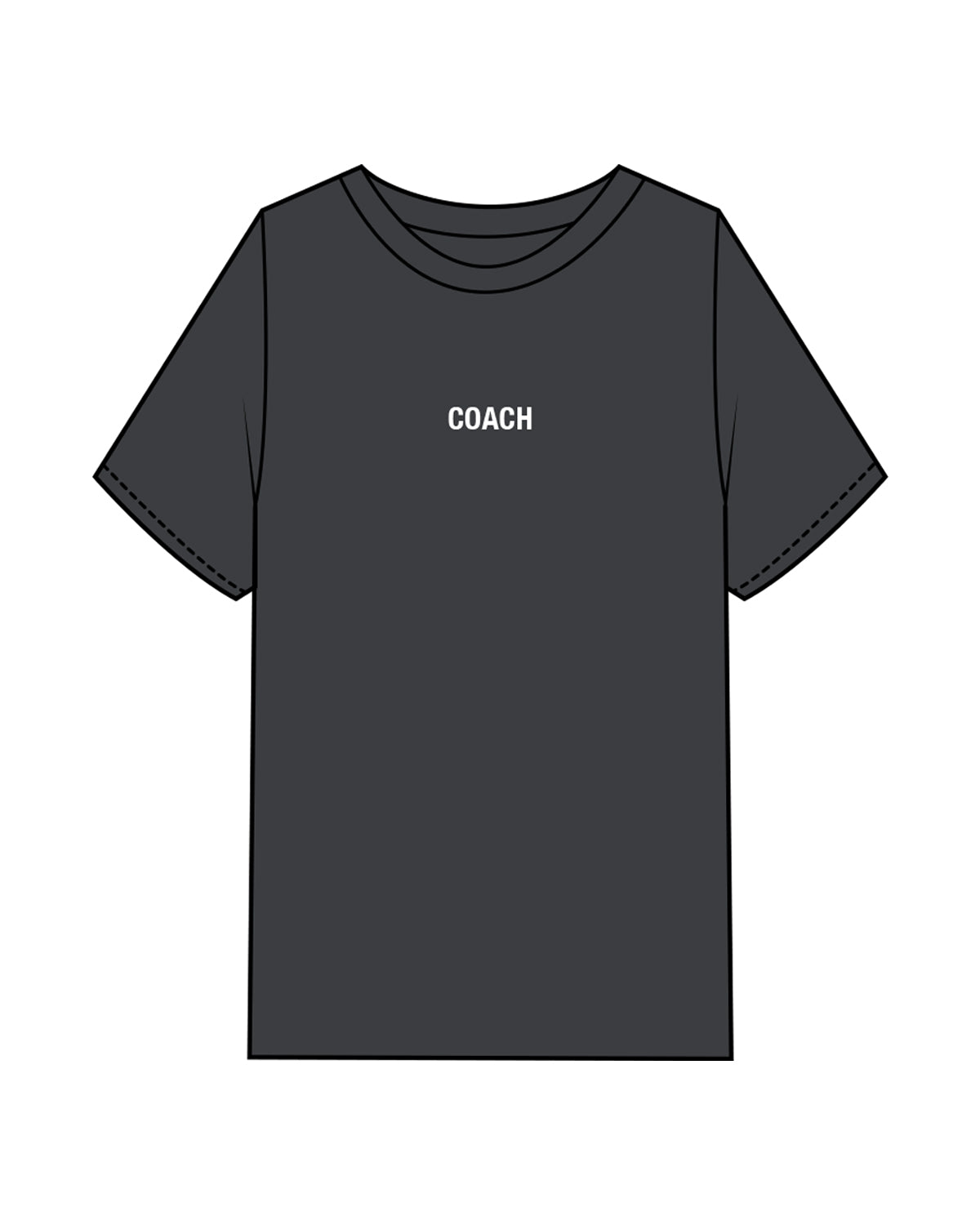 The Mens Heavyweight Tee - Washed Charcoal - Corefire - Center Chest & "New Jersey" Back Center Stacked - Full Color