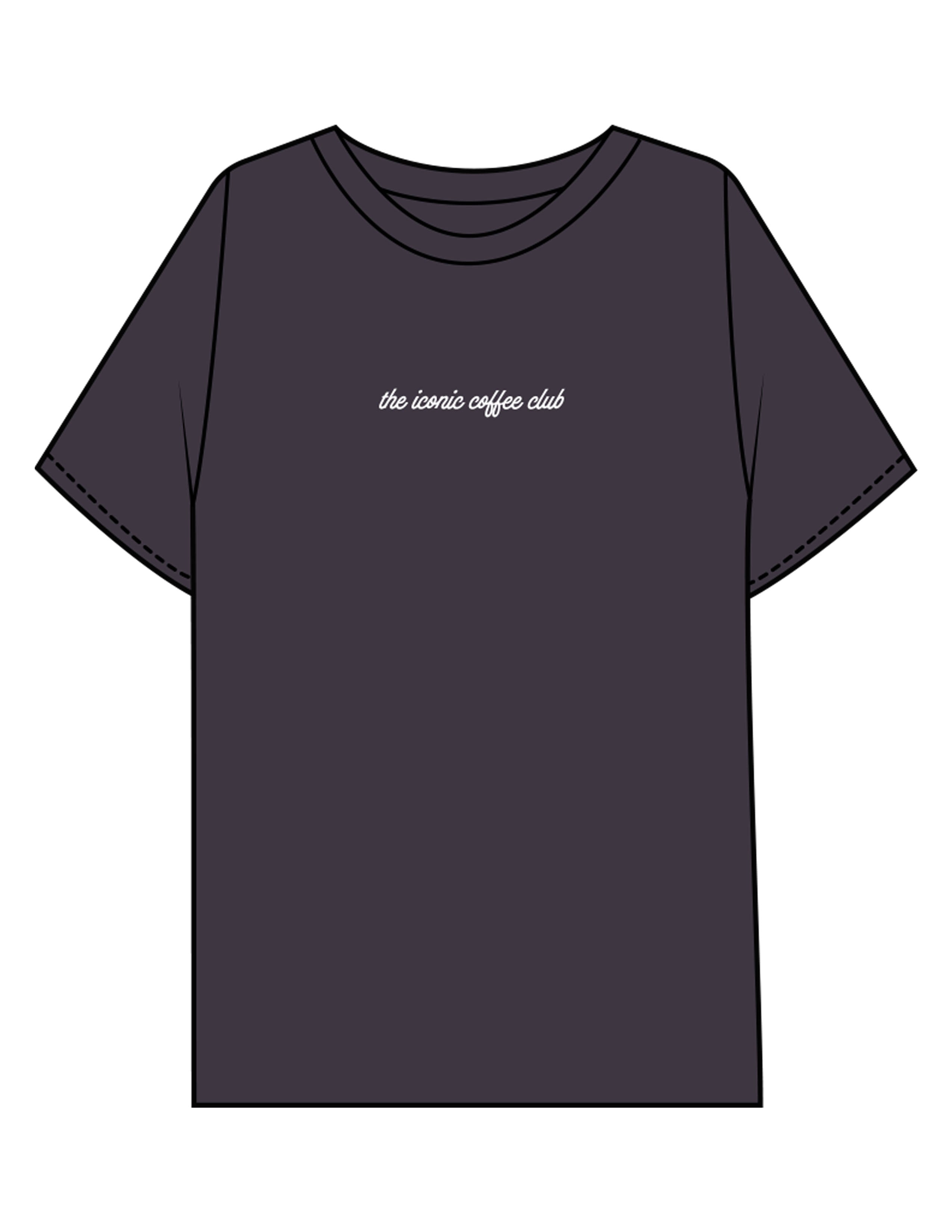 The Mens Boxy Tee - Ink - Try Smile Collective - Center Chest & Back Bear - Printed - White