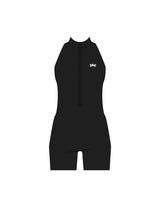 The High Neck Zip Jumpsuit - Black - Gladden Gains - Left Chest - Printed - White
