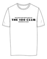 The Womens Tee - White - Powerhouse Fitness - Center Chest Stacked - Printed - Full Color