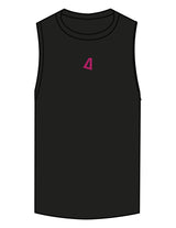 The Scoop Muscle Tank - Black - Delta Fitness - Center Chest & Back Stacked "I LIFT" - Printed - Full Color