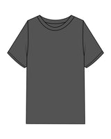 The Mens Heavyweight Tee - Coal Stone - Odyssey Performance - Back Full Neckline - Printed - White