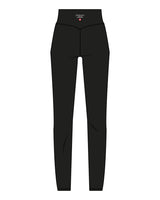The Basic Legging - Black - Platinum Pilates - Back Center Waist - Printed - Full Color