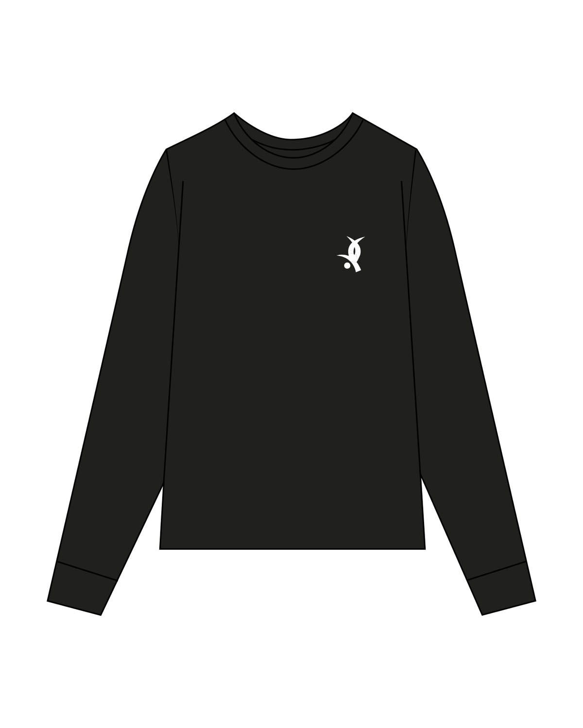 White House Pilates Womens Long Sleeve - Black