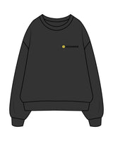 The Mens Crewneck - Washed Black - SWEATDREAMS - Left Chest "OCEANSIDE" & Back Stacked - Printed - Full Color