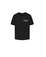 The Mens Tee - Black - Swamis Core - Left Chest Stacked  - Printed - Full Color