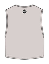 The Crop Muscle Tank - Storm - Mantra - Center Chest & Back Neckline - Printed - Black