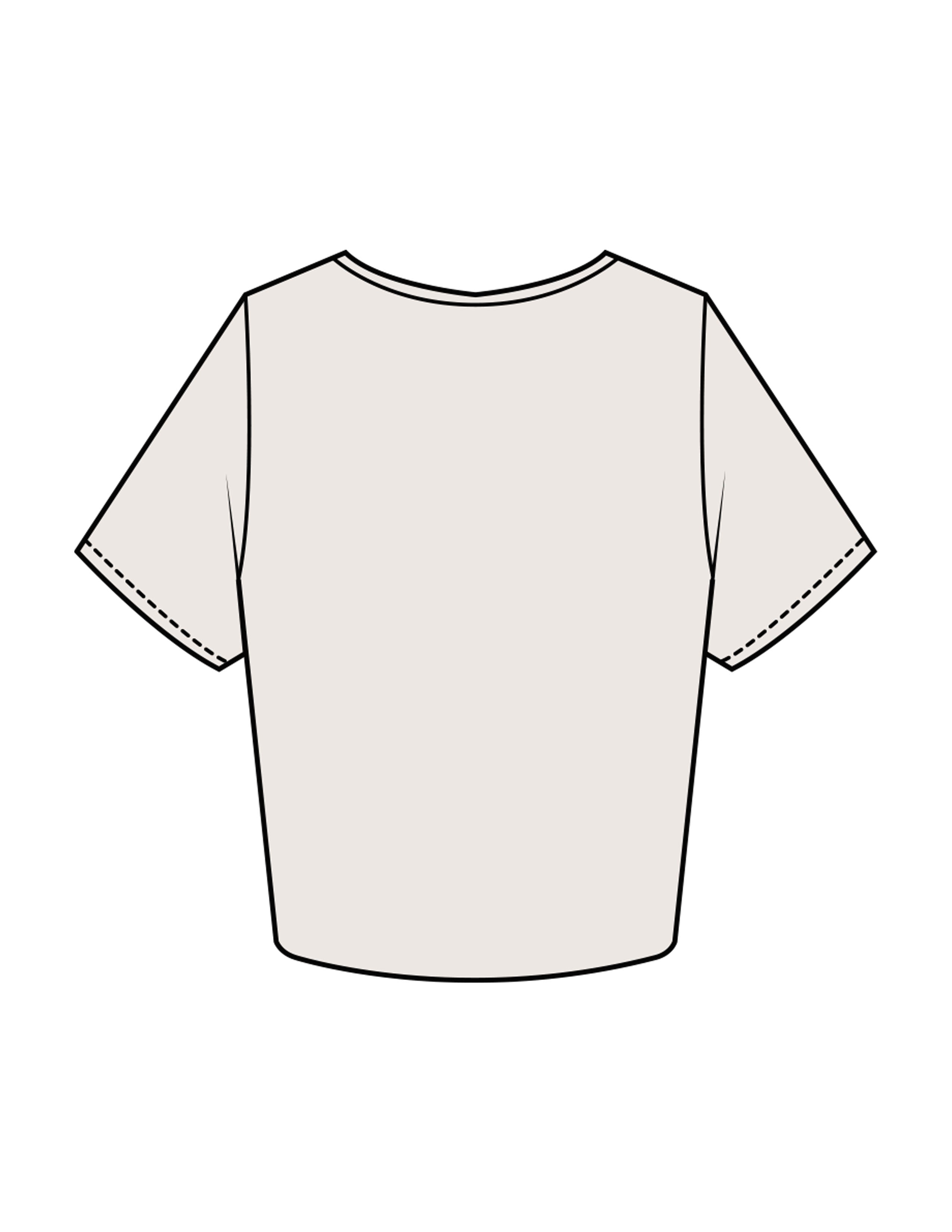 The Crop Tee - Bone - SWS - Center Chest Script - Printed - Brown