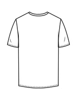 The Mens Tee - White - The Stu - Left Chest - Printed - Black