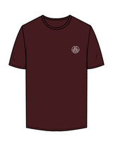 The Mens Tee - Maroon - Sultivate - Left Chest Icon & Back Shoulder - Printed - White